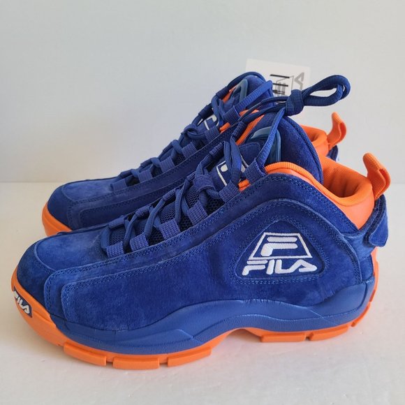 NEW Fila Grant Hill 2 New York Knicks Basketball Shoes Size 8 Blue Orange main image 5